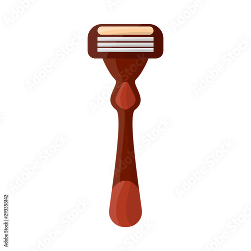 Vector illustration of shaver and shave sign. Web element of shaver and safety stock symbol for web.