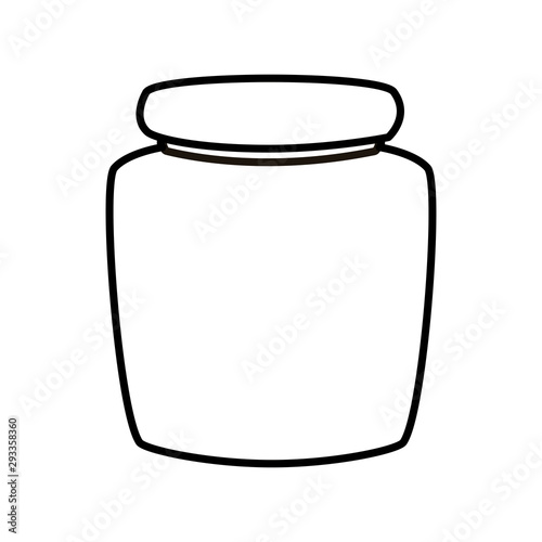 Isolated kitchen jar vector design