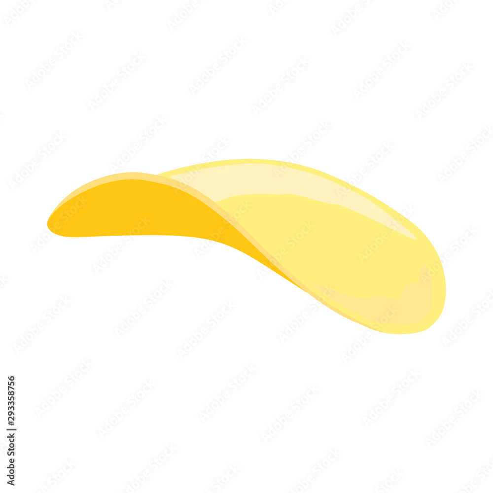 Vector design of chip and slice icon. Web element of chip and food stock vector illustration. Vector design of chip and slice icon. Web element of chip and food stock vector illustration.