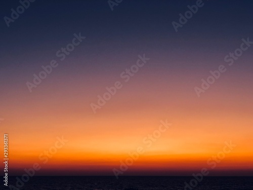 sunset over the sea © Yulia