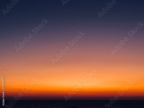 sunset over the sea