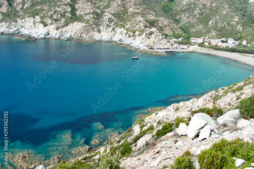 Landscape on the West Coast of Cap Corse, Corsica, France