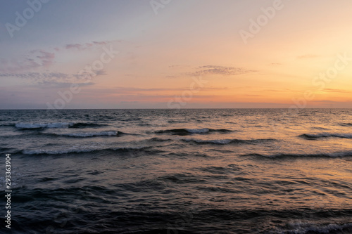 sunset on the beach