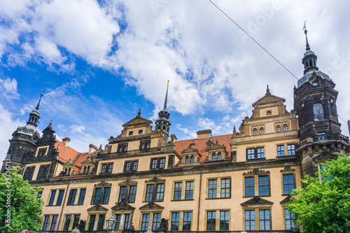 DRESDEN, GERMANY - July 23, 2017: antique building view in Dresden, Germany