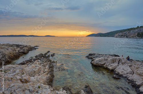 Sunset on the island of Hvar, Croatia