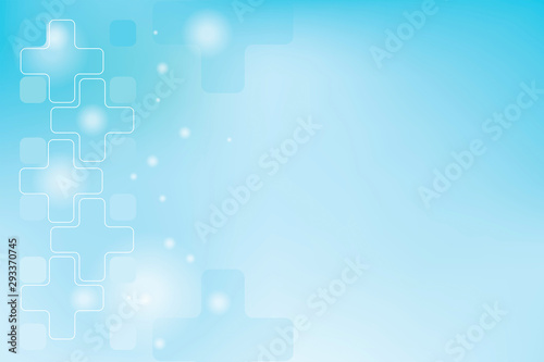 Geometry, positive and hexagon symbols Medical concept background