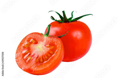 Wallpaper Mural Juicy red tomatoes on white background Torontodigital.ca