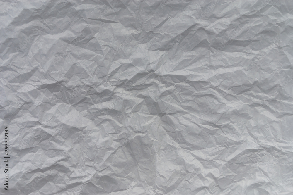 A white crumpled sheet of paper texture background for a blog, vlog or site