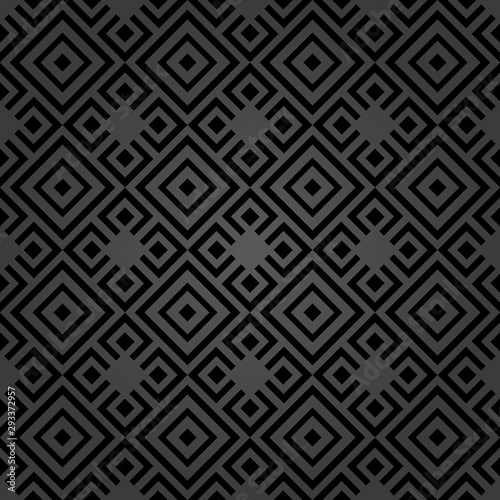 Seamless background for your designs. Modern vector black ornament. Geometric abstract pattern