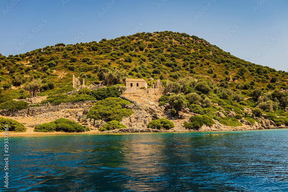 Ionian Sea the island mountain