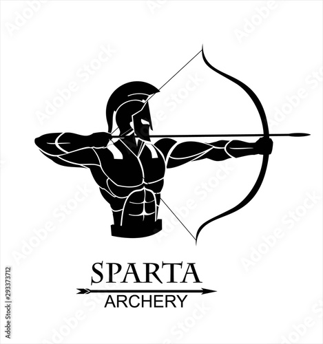 Trojan warrior with the bow, sparta archery