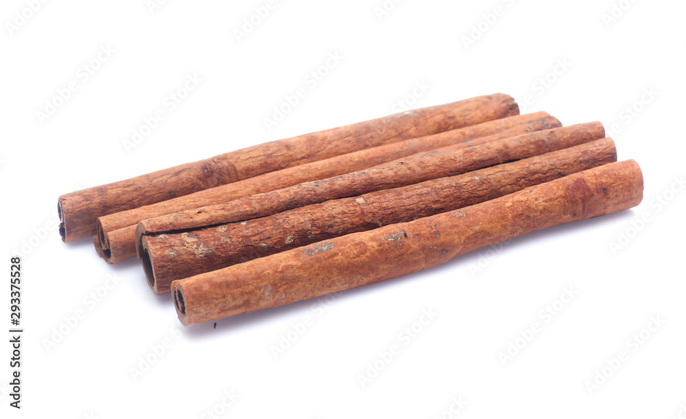 cinnamon isolated on white background
