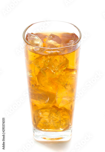 Iced tea  isolated on white