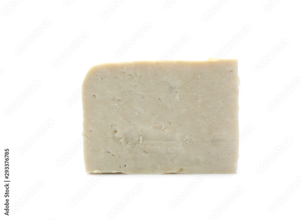 Tofu isolated on white background