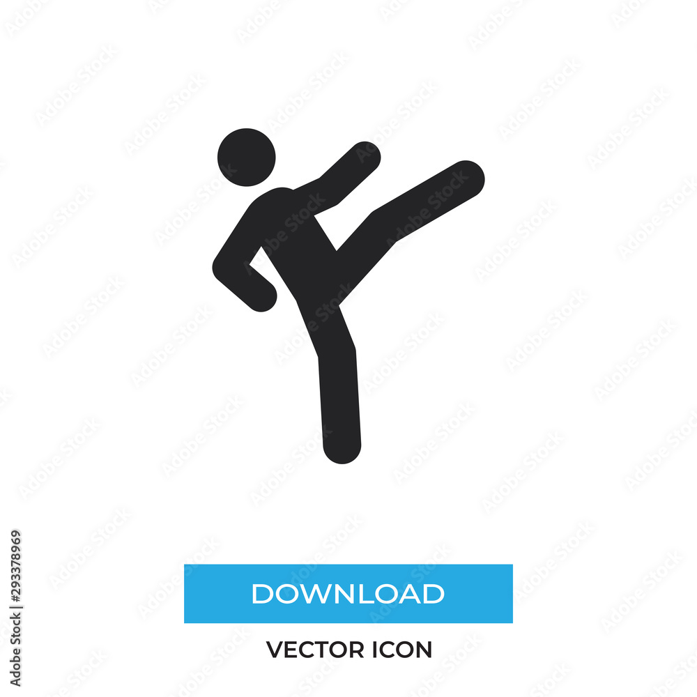 Karate vector icon, simple sign for web site and mobile app. Karate vector icon, simple sign for web site and mobile app.