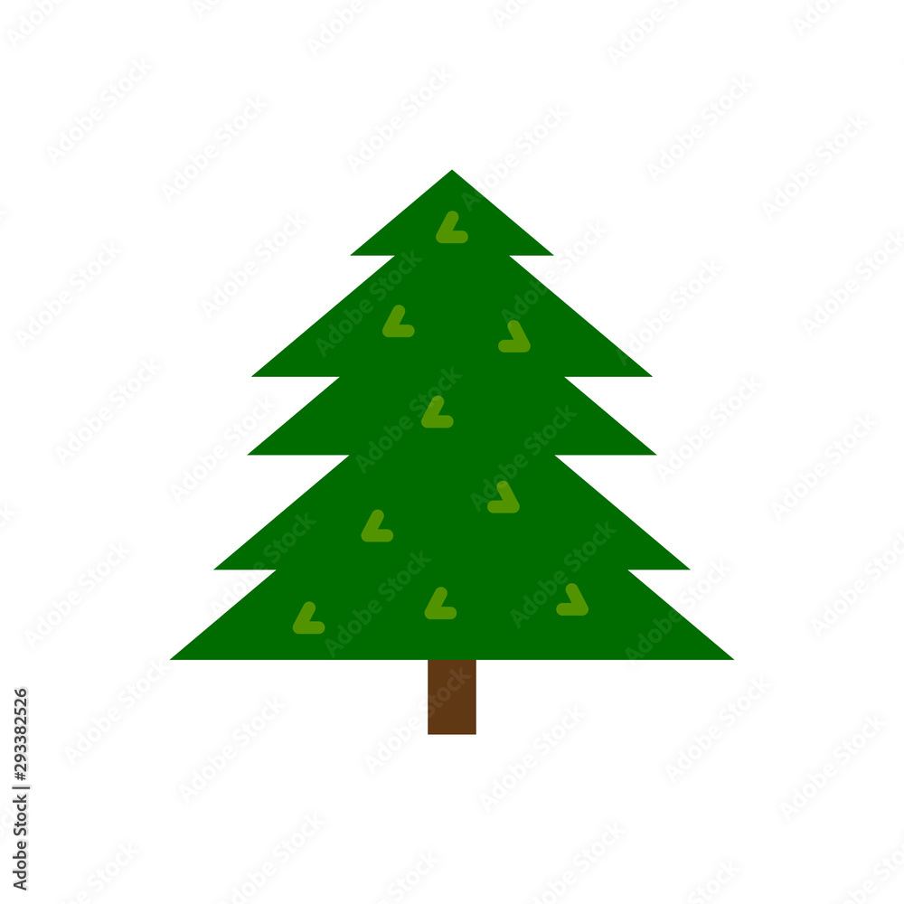 Christmas Tree new year winter flat vector icon Christmas Tree new year winter flat vector icon