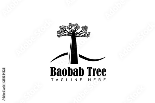 Obraz na plátne baobab tree logo