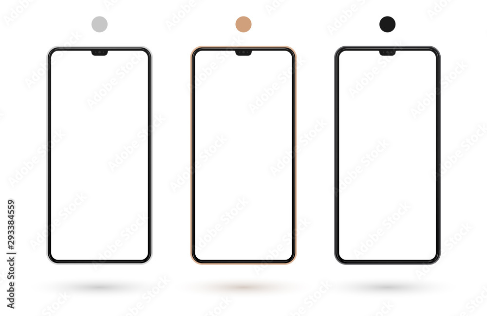 realistic smartphone phone screen mock up vector realistic smartphone phone screen mock up vector