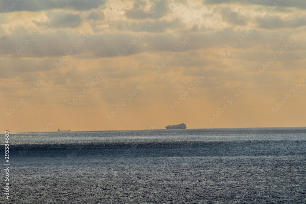 a beautiful sunset at Cabo Machichaco, in Biscay