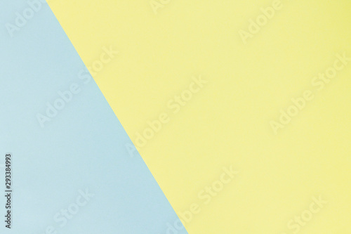 Colorful of pastel yellow and soft blue paper background
