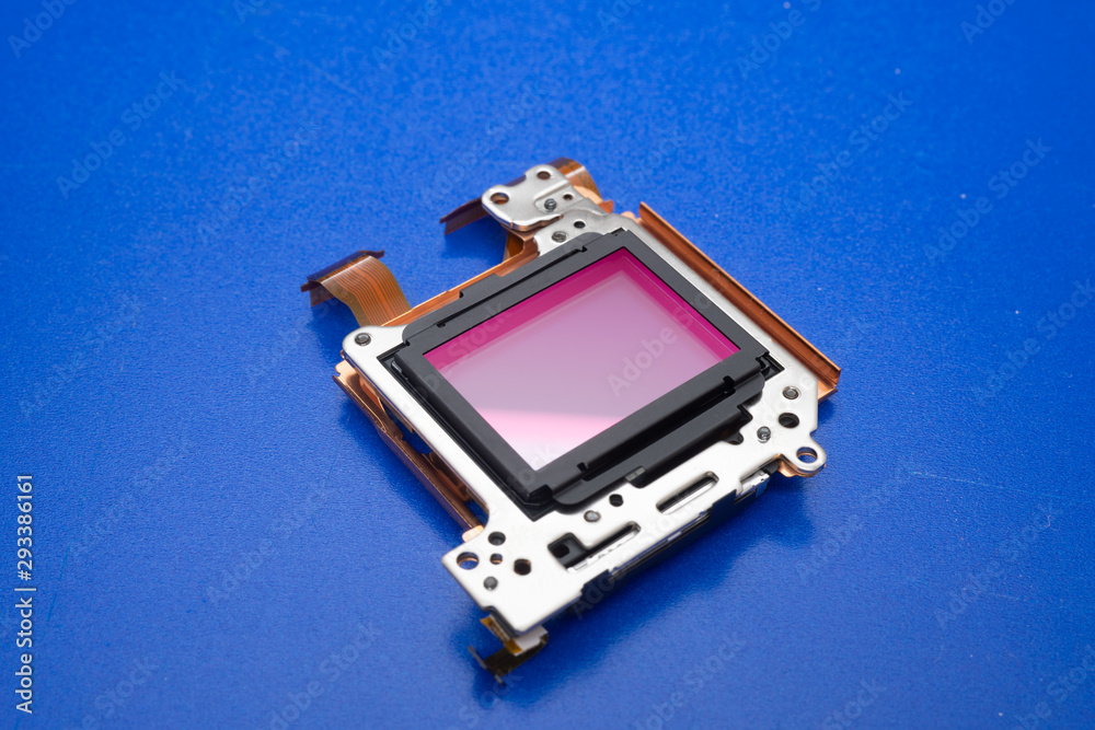 Fototapeta premium Camera sensor. cmos ccd full frame camera sensor