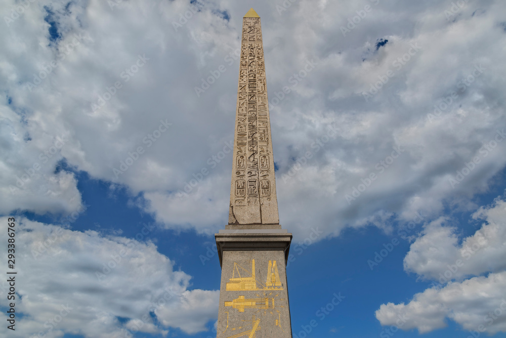 Clouds behind the Luxor Obelisk in place de la Concorde