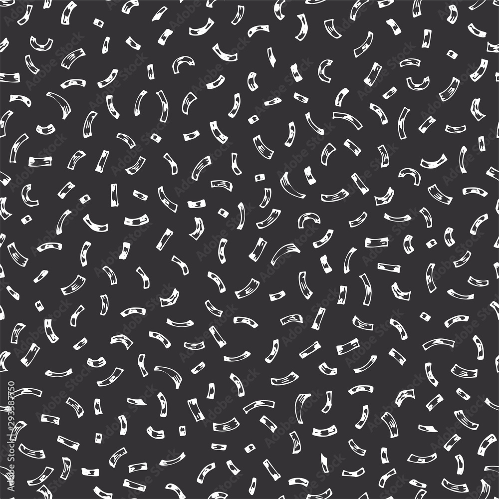 Carnival Seamless Confetti Cute pattern on black chalckboard for decoration holiday festive Vintage design Abstract repeat background. Grunge texture. Carnival Seamless Confetti Cute pattern on black chalckboard for decoration holiday festive Vintage design Abstract repeat background. Grunge texture.