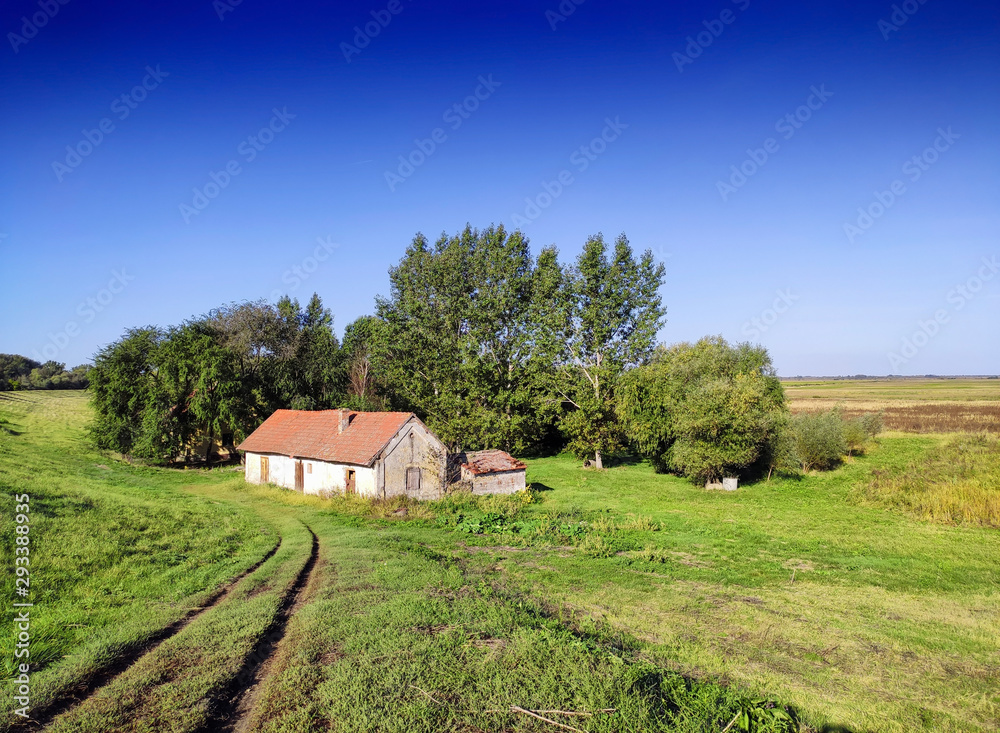 old abandoned house in a field old abandoned house in a field