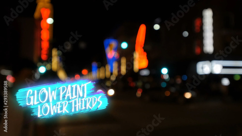 Glow Paint Lower Thirds