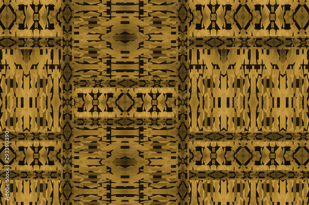 Textured pattern of a geometric African fabric