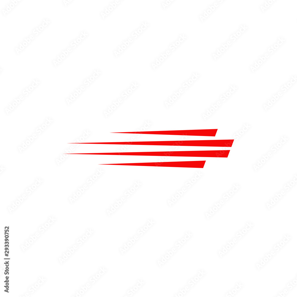 Speed velocity rapid logo design vector illustration template Stock