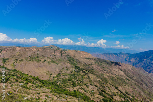 Chicamocha Canyon from Mesa de Los Santos landscapes andes mountains Santander in Colombia South America