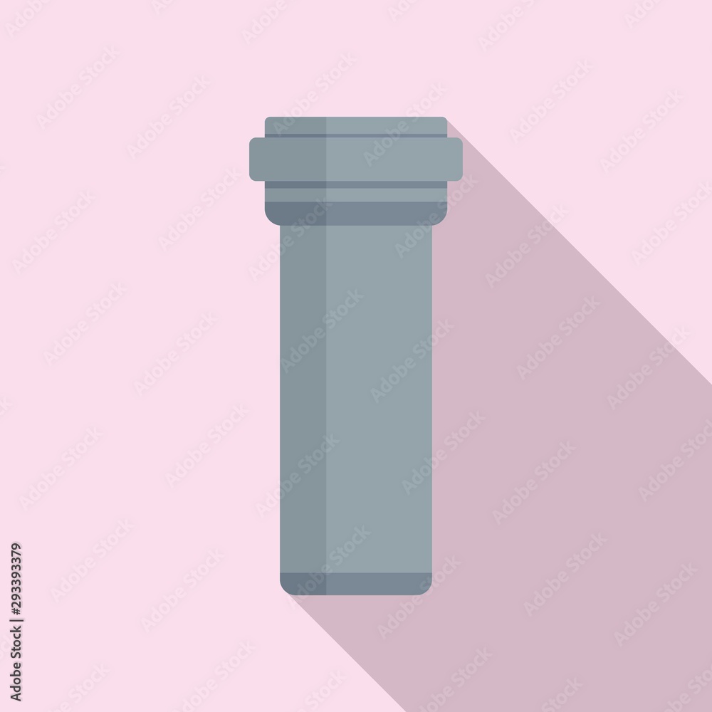 Plumbing plastic pipe icon. Flat illustration of plumbing plastic pipe vector icon for web design Plumbing plastic pipe icon. Flat illustration of plumbing plastic pipe vector icon for web design