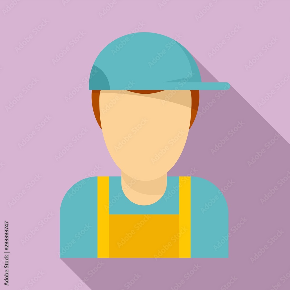 Plumber avatar icon. Flat illustration of plumber avatar vector icon for web design Plumber avatar icon. Flat illustration of plumber avatar vector icon for web design