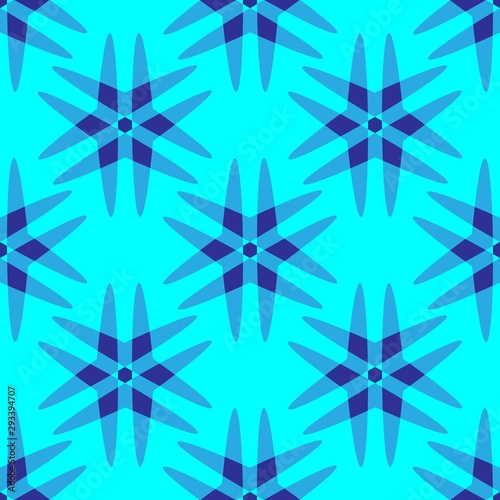 abstract pattern. snowflake on bright menthol background