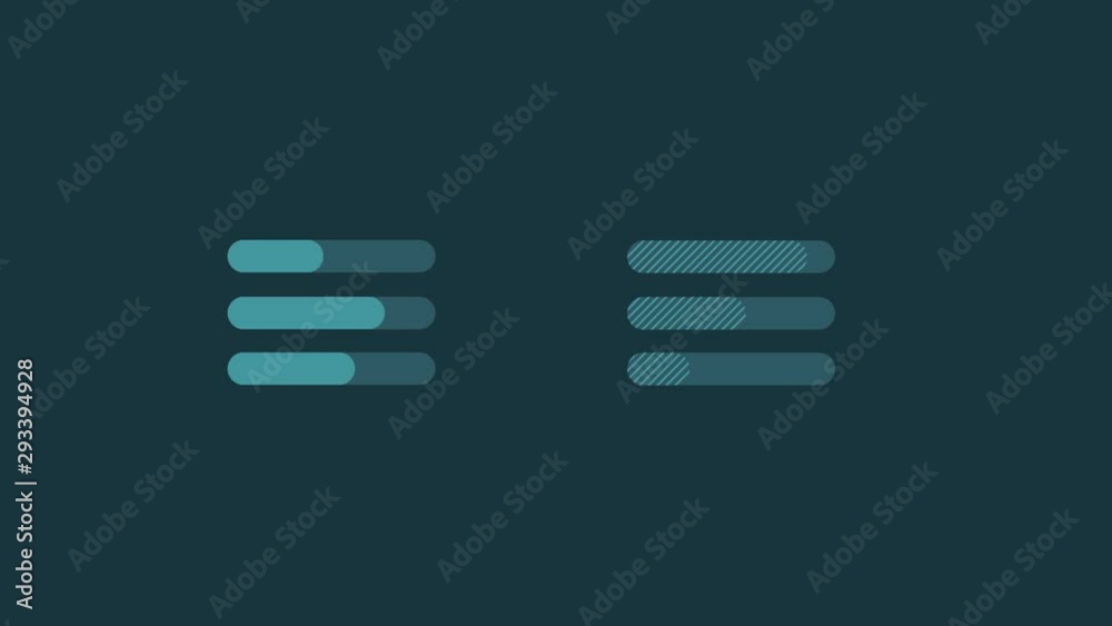 Infographic Element - Simple Bar Chart on alpha channel