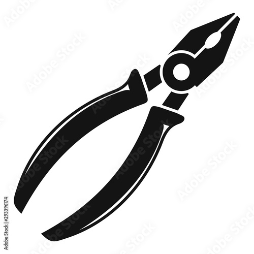 Plumber pliers icon. Simple illustration of plumber pliers vector icon for web design isolated on white background
