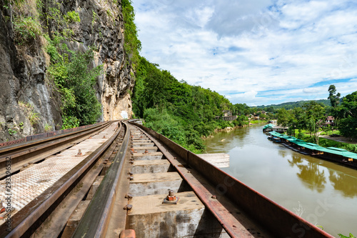 Death Railway in Kanchanaburi Province Thailand, built during World War 2