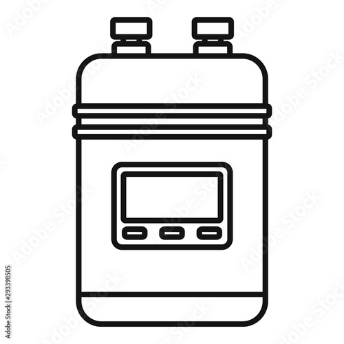 Boiler icon. Outline boiler vector icon for web design isolated on white background