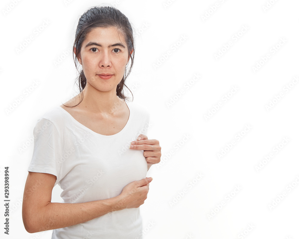 Asian women Breast cancer self check healthy Asian women Breast cancer self check healthy