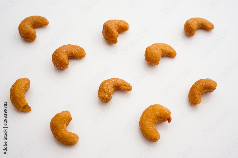 Cashews nut isolated on white background Cashews nut isolated on white background