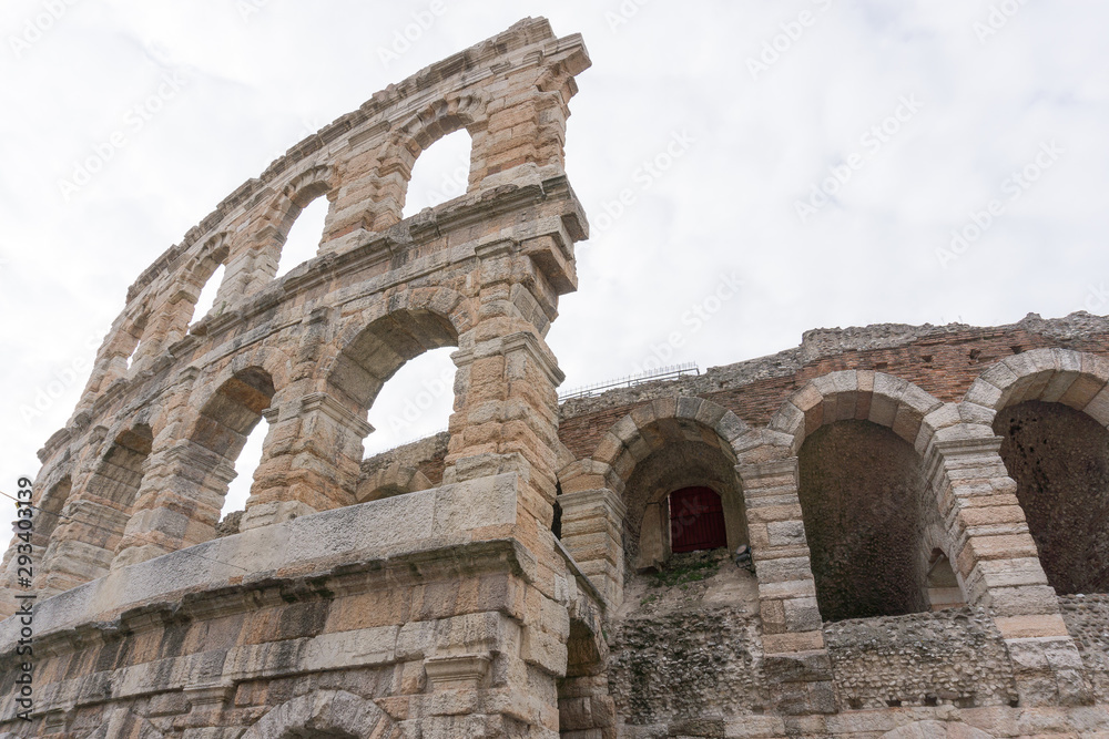 Aussenmauer der Arena von Verona Kolusseum