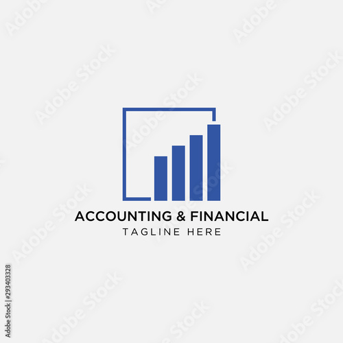 Financial and Accounting  Logo Template, Growth, economy, business, finance