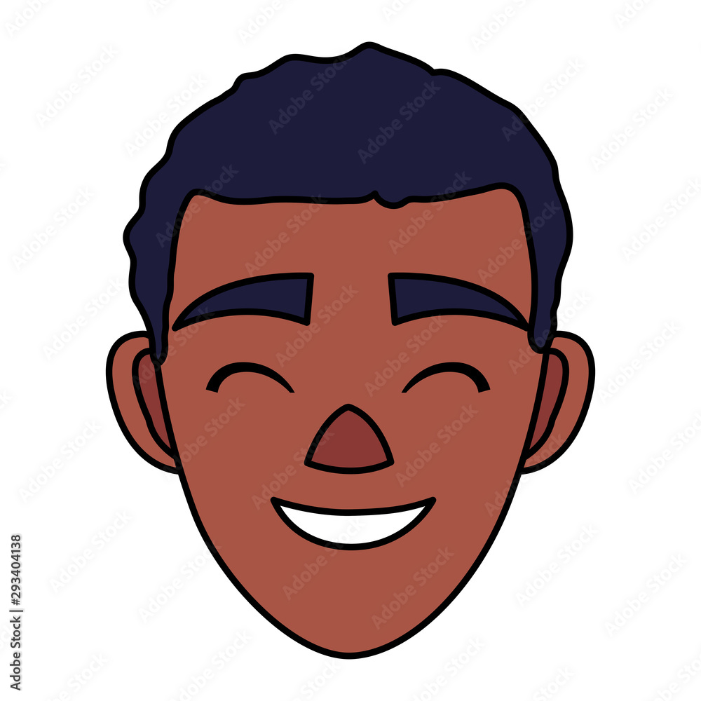 Isolated man head vector design Isolated man head vector design