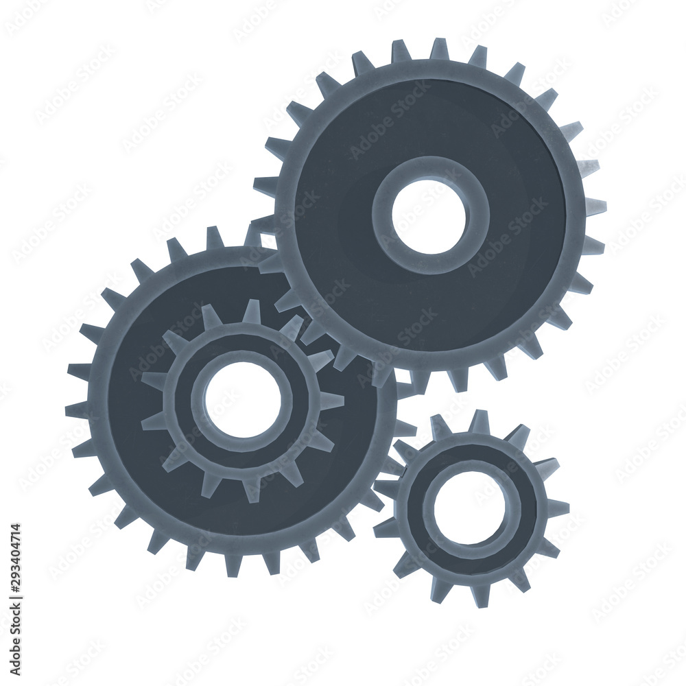 Gears. Mechanical technology machine concept