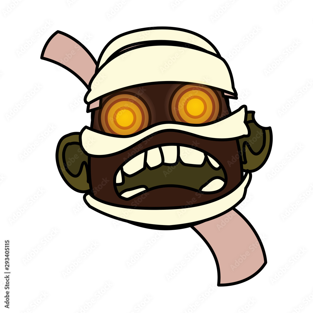 Halloween mummy vector design icon Halloween mummy vector design icon