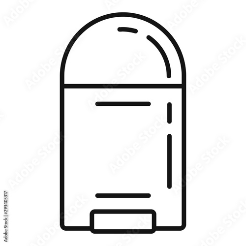 Roll deodorant bottle icon. Outline roll deodorant bottle vector icon for web design isolated on white background