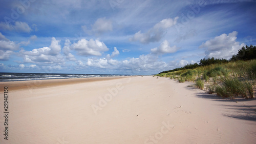 empty baltic sea coastline