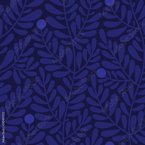 Floral seamless pattern. Plant texture for fabric, wrapping, wallpaper and paper. Decorative print. - Vector