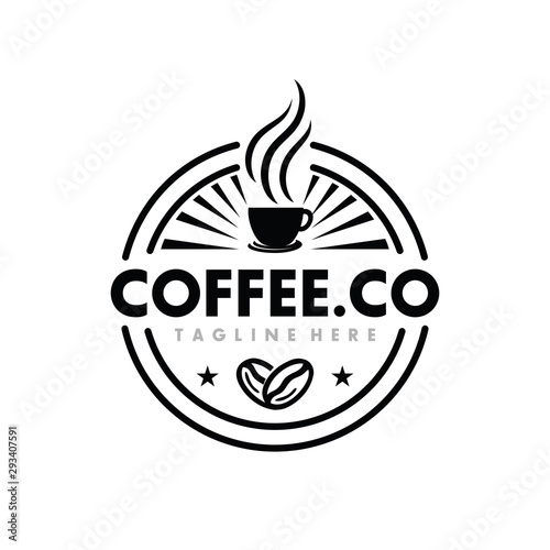 Coffee, Coffe Shop, Cafe Logo Design Inspiration Vector